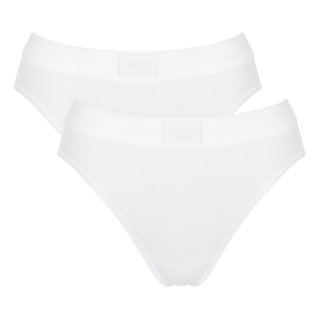 Sloggi Double Comfort T Tai 2 Pack In White DCTTAI2
