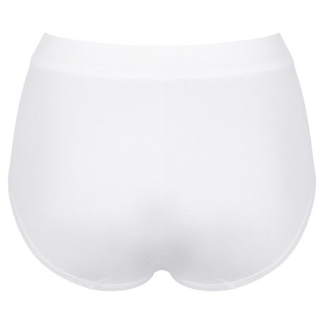 Backview of Sloggi Double Comfort T Maxi 2 Pack In White DCTMAXI2
