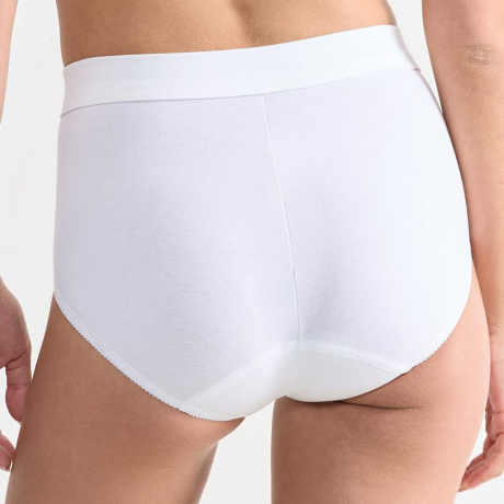 Backview of Sloggi Double Comfort T Maxi 2 Pack In White DCTMAXI2
