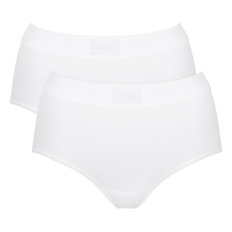 Sloggi Double Comfort T Maxi 2 Pack In White DCTMAXI2
