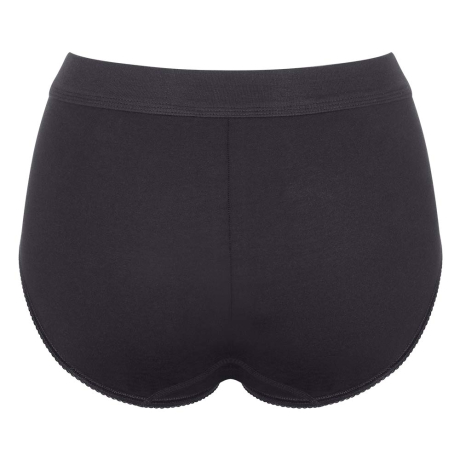 Backview of Sloggi Double Comfort T Maxi 2 Pack In Black DCTMAXI2
