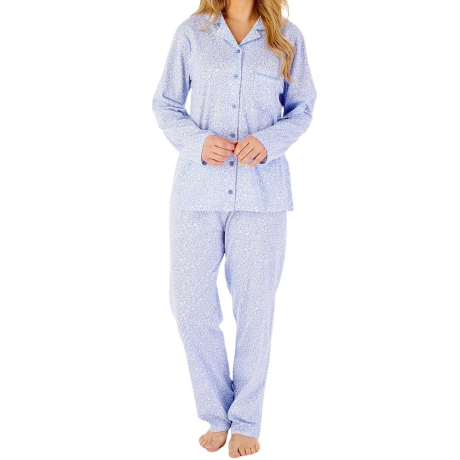 Wild Thyme Long Sleeve Cotton Tailored Pyjama Set