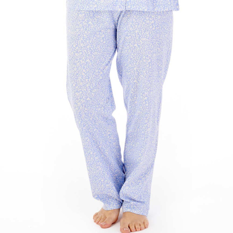 Slenderella Wild Thyme Pyjamas In Blue PJ08113
