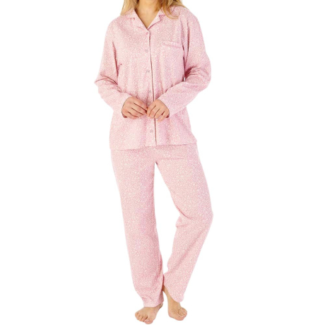 Slenderella Wild Thyme Pyjamas In Pink PJ08113

