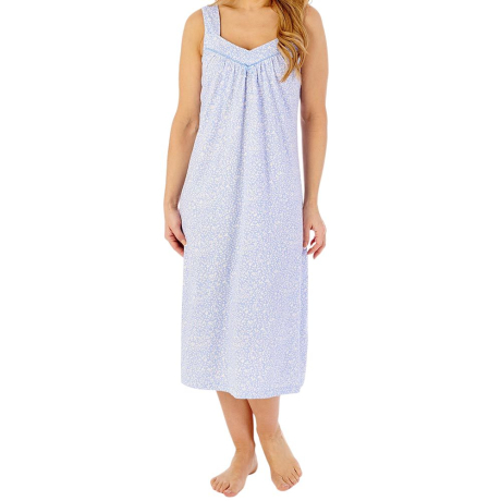 Wild Thyme Build Up Shoulders Cotton 44 Inch Nightdress