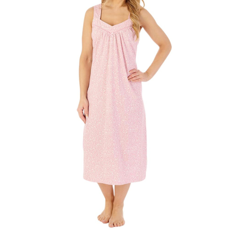 Wild Thyme Build Up Shoulders Cotton 44 Inch Nightdress