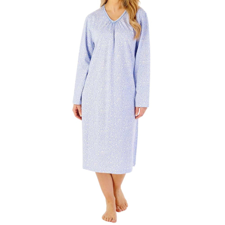 Wild Thyme Long Sleeve Cotton 42 Inch Nightdress