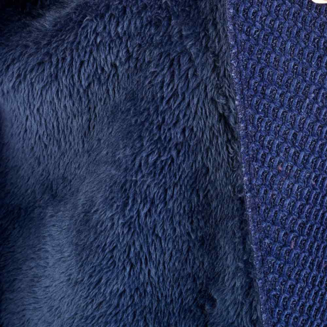 Lining of Slenderella Soft Waffle Housecoat In Navy HC08332
