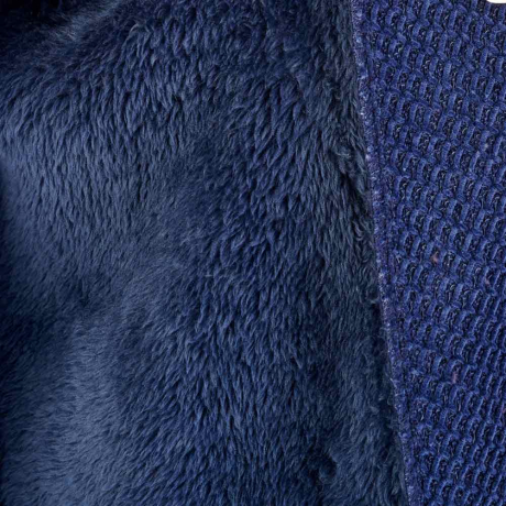 Lining of Slenderella Soft Waffle Housecoat In Navy HC08333
