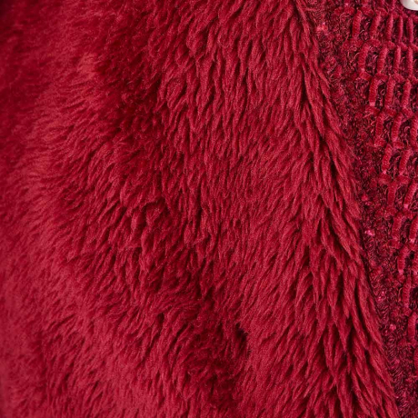 Lining of Slenderella Soft Waffle Housecoat In Raspberry HC08333
