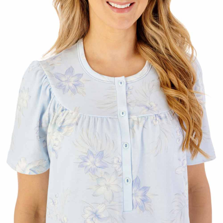 Slenderella Lilly Nightdress In Blue ND08120
