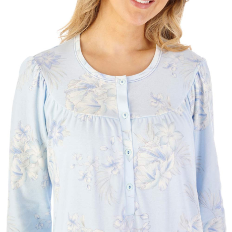 Slenderella Lilly Nightdress In Blue ND08121
