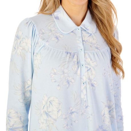 Slenderella Lilly Nightdress In Blue ND08122
