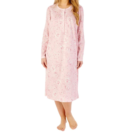 Slenderella Windflower Nightdress In Pink ND08116
