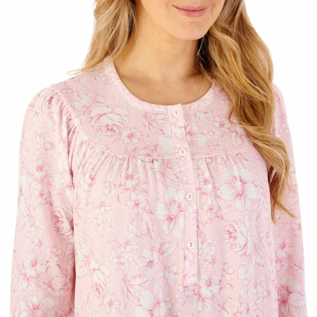 Slenderella Windflower Nightdress In Pink ND08116
