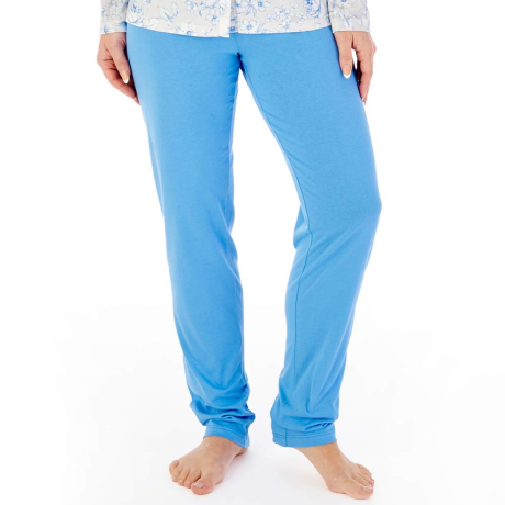 Slenderella Windflower Pyjamas In Blue PJ08117
