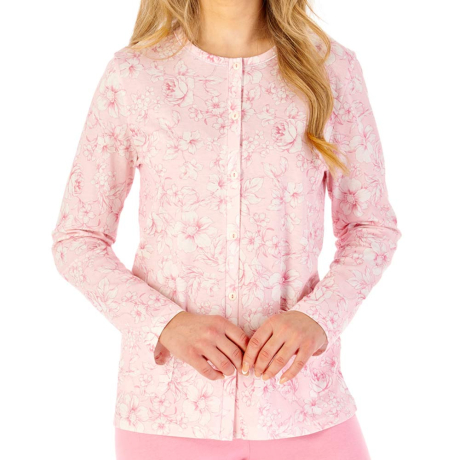 Slenderella Windflower Pyjamas In Pink PJ08117
