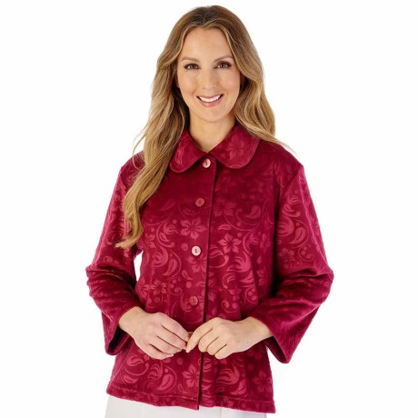 Slenderella Bedjacket in Raspberry BJ08345
