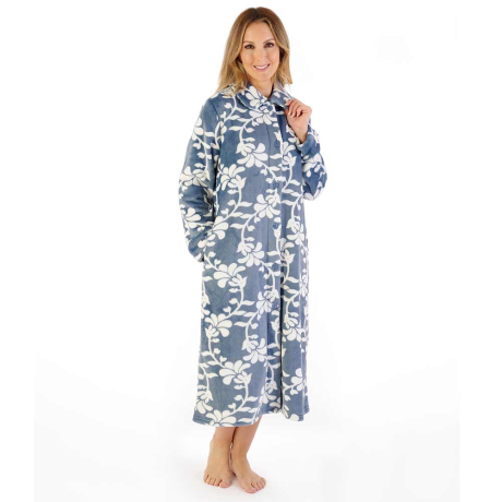 Slenderella Housecoat in Grey HC08311
