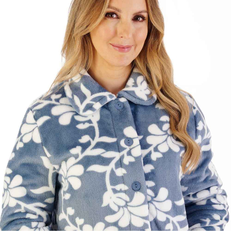 Slenderella Housecoat in Grey HC08311
