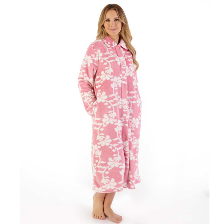 Slenderella Housecoat in Pink HC08311

