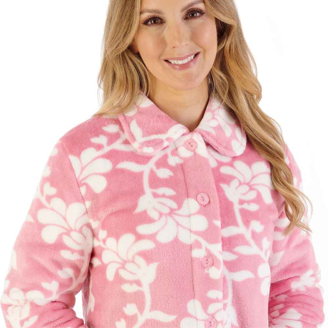 Slenderella Housecoat in Pink HC08311

