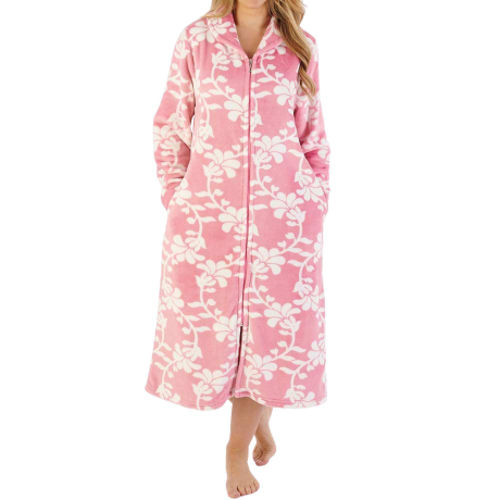 Slenderella Housecoat in Pink HC08312
