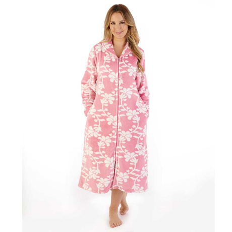 Slenderella Housecoat in Pink HC08312
