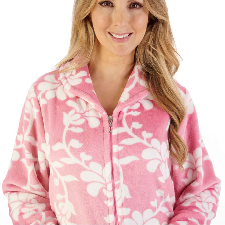 Slenderella Housecoat in Pink HC08312
