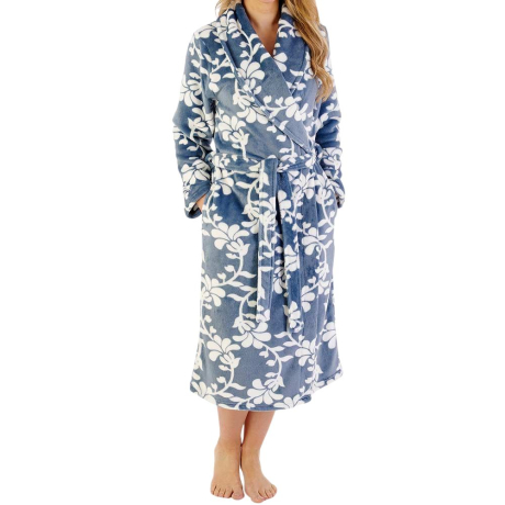 Perfect Shawl Collar 46 Inch Wrap Housecoat