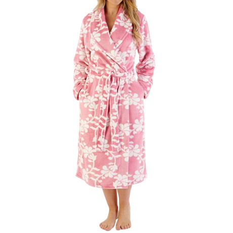 Slenderella Housecoat in Pink HC08313

