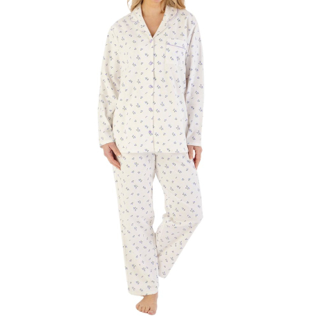 Tulip Brushed Cotton Tailored Full Length Pyjamas