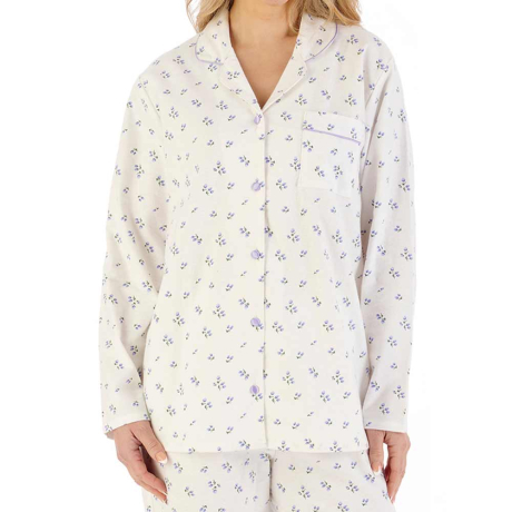 Slenderella Pyjamas In Purple PJ08213
