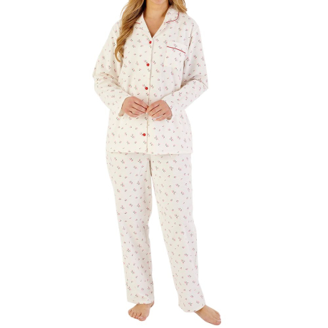 Tulip Brushed Cotton Tailored Full Length Pyjamas