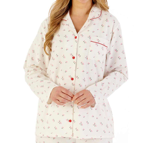 Slenderella Pyjamas In Red PJ08213
