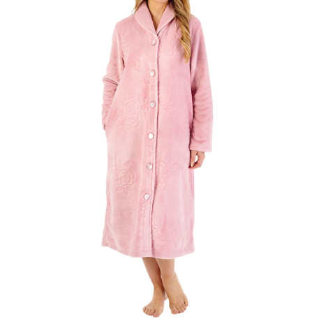 Slenderella Housecoat In Pink HC08316
