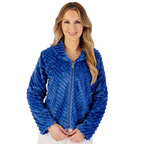 Slenderella Bedjacket In Blue BJ08300
