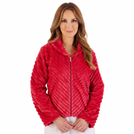 Slenderella Bedjacket In Raspberry BJ08300
