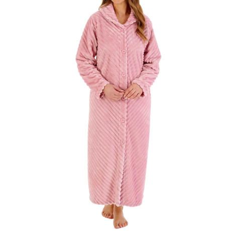Slenderella Housecoat In Pink HC08301
