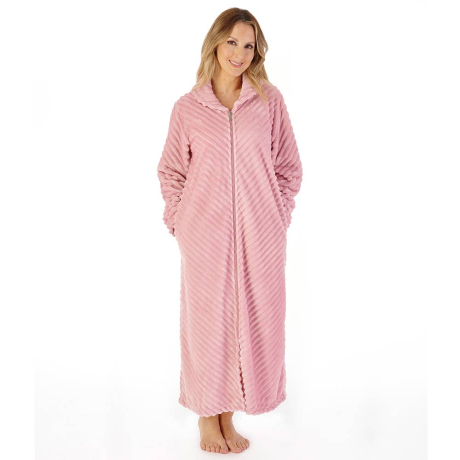 Slenderella Housecoat In Pink HC08302
