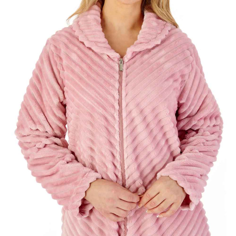 Slenderella Housecoat In Pink HC08302
