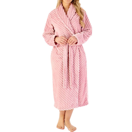 Slenderella Housecoat In Pink HC08303
