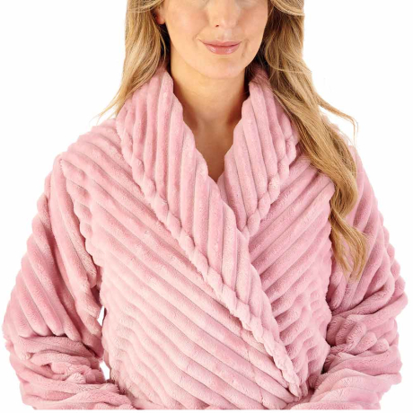 Slenderella Housecoat In Pink HC08303

