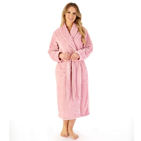 Slenderella Housecoat In Pink HC08303
