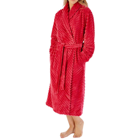 Slenderella Housecoat In Raspberry HC08303

