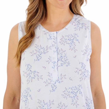 Slenderella Nightdress In Blue ND08125
