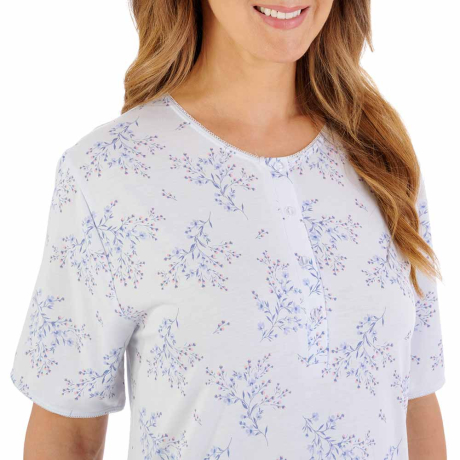 Slenderella Nightdress In Blue ND08126
