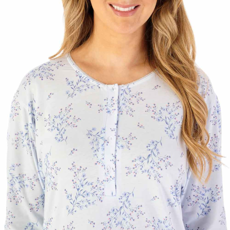 Slenderella Nightdress In Blue ND08127
