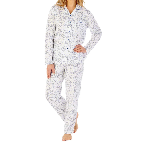 Anemone Long Sleeve Tailored Cotton Pyjamas