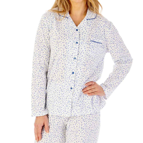 Slenderella Pyjamas In Blue PJ08103
